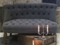 Preview: Französisches Sofa in Leinenstoff
