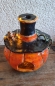 Mobile Preview: Kürbis aus Keramik Steampunk Vladimir - Keramik rauchender Kürbis mit Zylinder Windlicht
