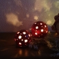 Preview: Keramik Lichterkugel mit Tellercherchen kleine Sternenkugel