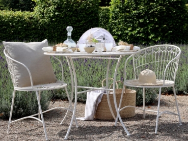 Shabby Chic Caféset Garten Set Tisch und Stühle