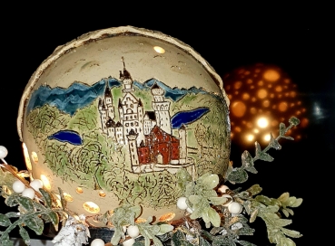Schloss Neuschwanstein © Keramik Lichtkugel