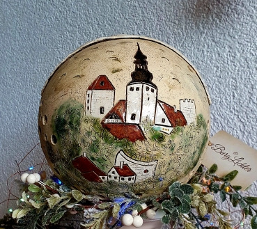 Keramik Lichter Kugel Burg Querfurt Größe M Ø20cm
