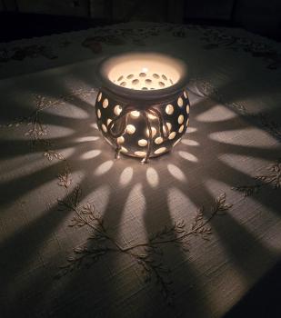 Preview: Keramik Windlicht