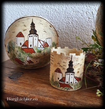 Keramik Lichter Kugel Burg Querfurt Größe M Ø20cm