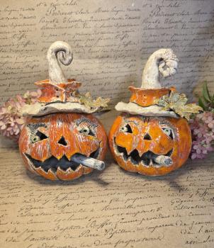 Keramik Kürbis Boris Windlicht