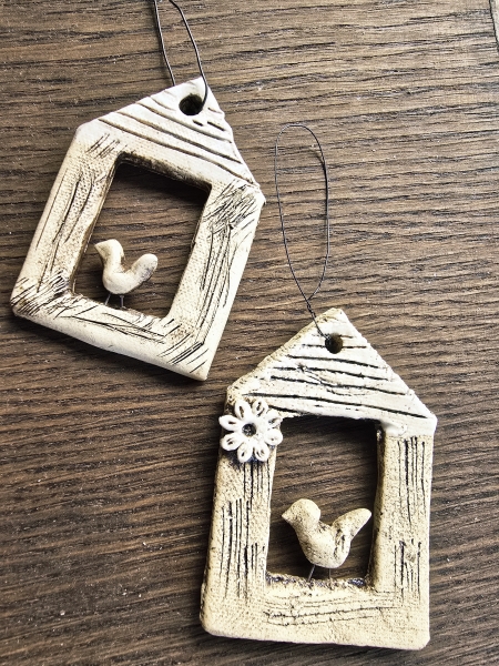 Talisman kleines Häuschen mit Vögelchen