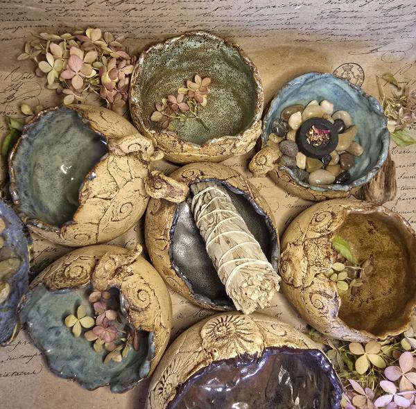 Keramik Ammoniten Schälchen Schale