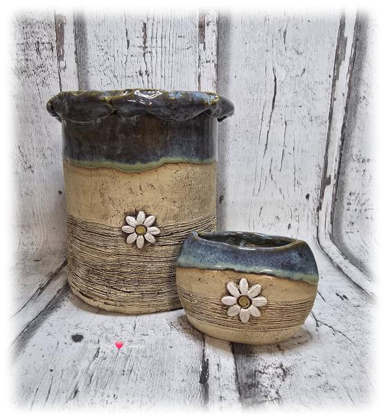 Keramik Blumentopf Daisy