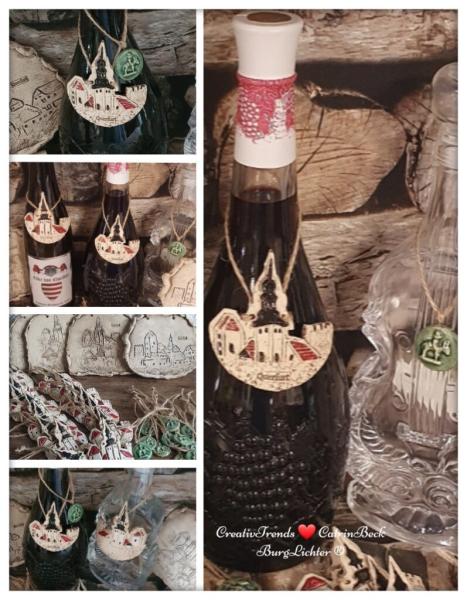 BurgLichter Flaschenanhänger Burg Querfurt