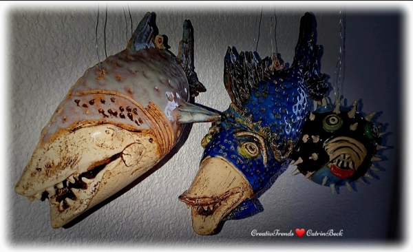 Keramikfisch Fisch prähistorisch Unikat