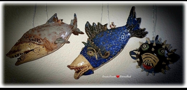 Keramikfisch Fisch prähistorisch Unikat