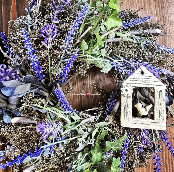 Anhänger Häuschen mit Vogel