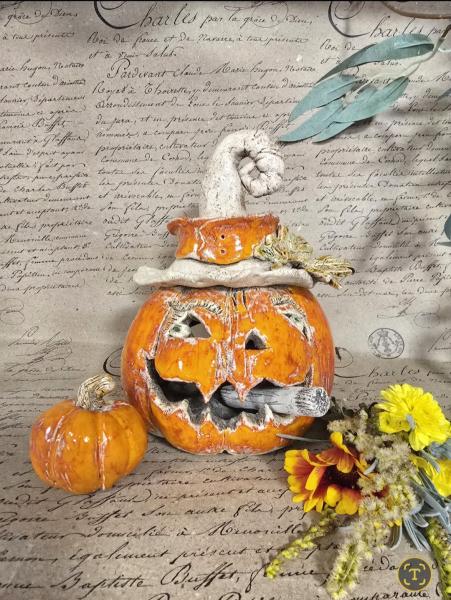 Keramik Kürbis Boris Windlicht