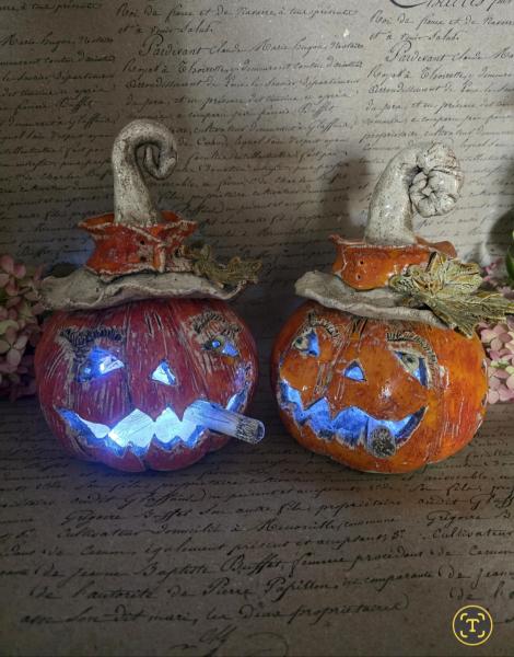 Keramik Kürbis Boris Windlicht