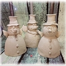 Keramik Kerzenständer Schneemann Engel
