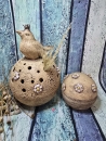 Zaunkönig-Kugelvase - Gänseblümchen - Steckvase