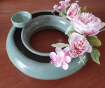 Steckring Blumenring türkis