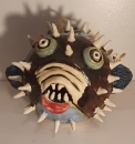 Kugelfisch aus Keramik Handarbeit Unikat